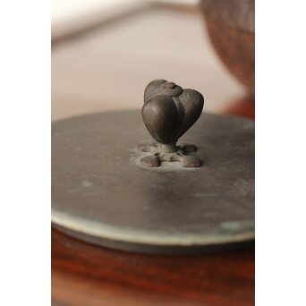 大国造〈福生積善〉四字陰字 鉄瓶/湯沸　M353 