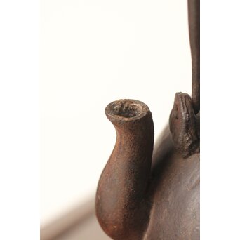 大国造〈福生積善〉四字陰字 鉄瓶/湯沸　M353 