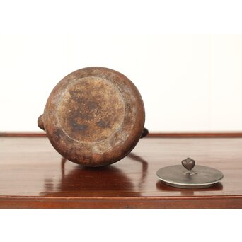 大国造〈福生積善〉四字陰字 鉄瓶/湯沸　M353 