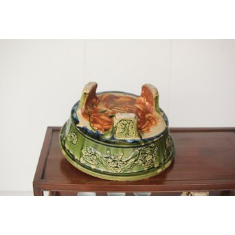 ルス織部 龍兎紋 水盤/瓶掛　P388 