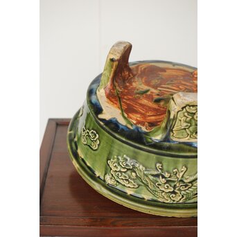 ルス織部 龍兎紋 水盤/瓶掛　P388 