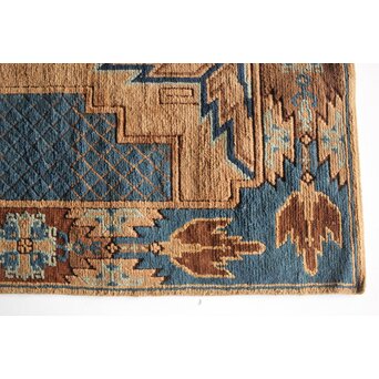 赤穂緞通B 一畳敷 忠臣蔵/利剣文 縁矢羽文　U322 