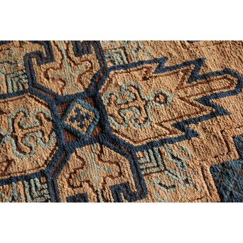 赤穂緞通B 一畳敷 忠臣蔵/利剣文 縁矢羽文　U322 