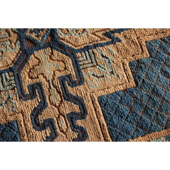 赤穂緞通B 一畳敷 忠臣蔵/利剣文 縁矢羽文　U322 