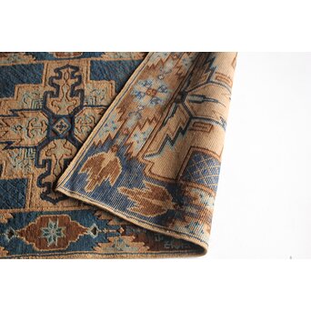 赤穂緞通B 一畳敷 忠臣蔵/利剣文 縁矢羽文　U322 