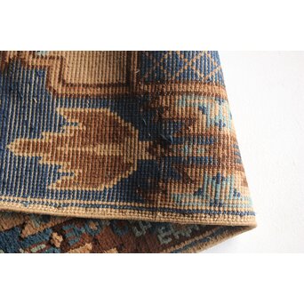 赤穂緞通B 一畳敷 忠臣蔵/利剣文 縁矢羽文　U322 