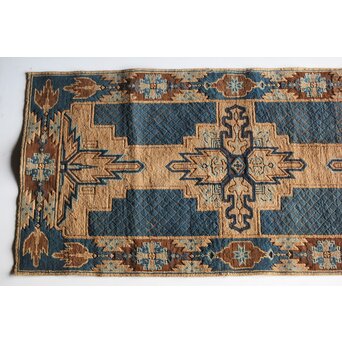 赤穂緞通B 一畳敷 忠臣蔵/利剣文 縁矢羽文　U322 