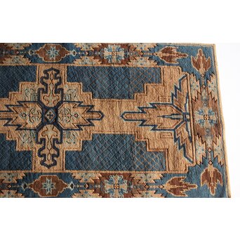 赤穂緞通B 一畳敷 忠臣蔵/利剣文 縁矢羽文　U322 