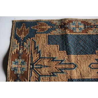 赤穂緞通B 一畳敷 忠臣蔵/利剣文 縁矢羽文　U322 