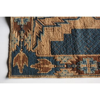 赤穂緞通B 一畳敷 忠臣蔵/利剣文 縁矢羽文　U322 