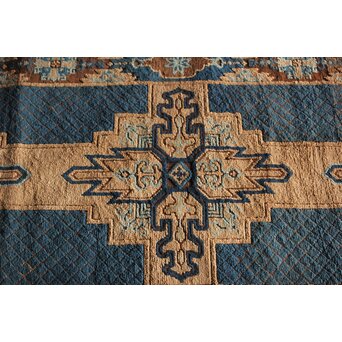 赤穂緞通B 一畳敷 忠臣蔵/利剣文 縁矢羽文　U322 