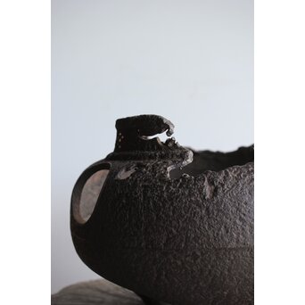 ヤツレ瓶掛 風炉釜 鉄瓶掛　M354 