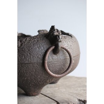 ヤツレ瓶掛 風炉釜 鉄瓶掛　M354 