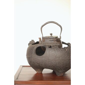 ヤツレ瓶掛 風炉釜 鉄瓶掛　M354 