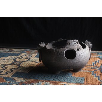 ヤツレ瓶掛 風炉釜 鉄瓶掛　M354 