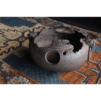 ヤツレ瓶掛 風炉釜 鉄瓶掛　M354 