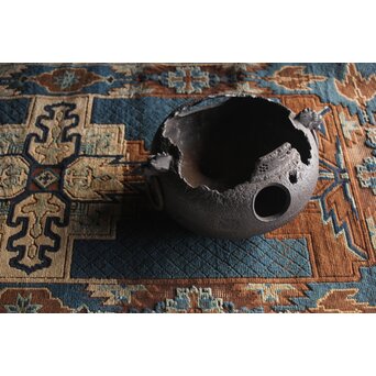 ヤツレ瓶掛 風炉釜 鉄瓶掛　M354 