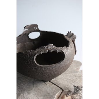 ヤツレ瓶掛 風炉釜 鉄瓶掛　M354 