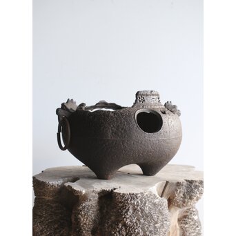 ヤツレ瓶掛 風炉釜 鉄瓶掛　M354 