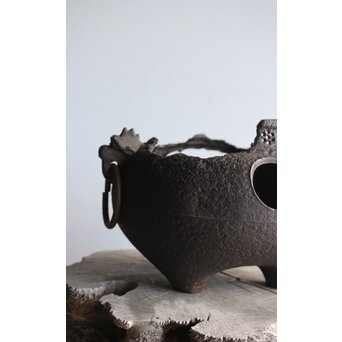 ヤツレ瓶掛 風炉釜 鉄瓶掛　M354 