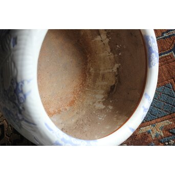 芭蕉と雲 瀬戸火鉢/瓶掛　P389 