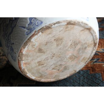 芭蕉と雲 瀬戸火鉢/瓶掛　P389 