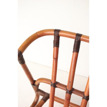 山川ラタン製作所 籐編肘掛椅子　U324 