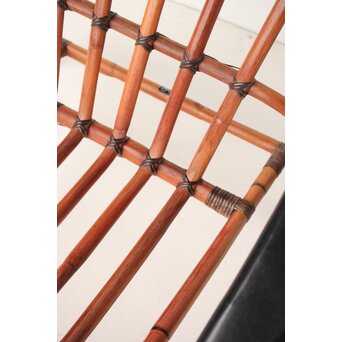 山川ラタン製作所 籐編肘掛椅子　U324 