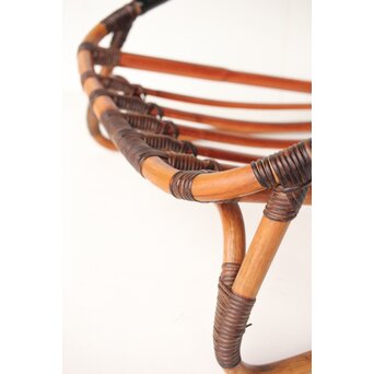 山川ラタン製作所 籐編肘掛椅子　U324 