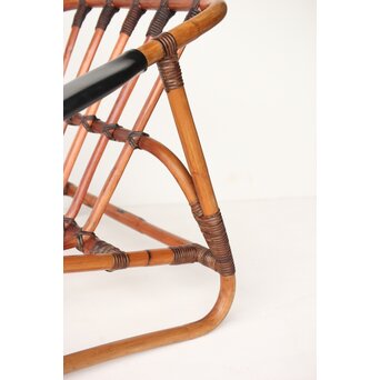 山川ラタン製作所 籐編肘掛椅子　U324 
