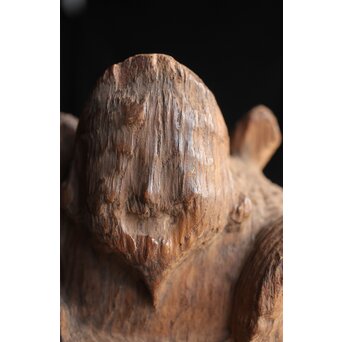 木彫恵比寿　X402 摩耗する部分には艶が見られます