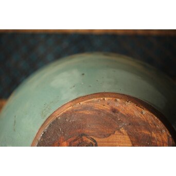 緑釉 玉露 僊掌 茶壺　P393 