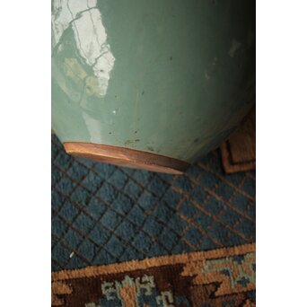 緑釉 玉露 僊掌 茶壺　P393 