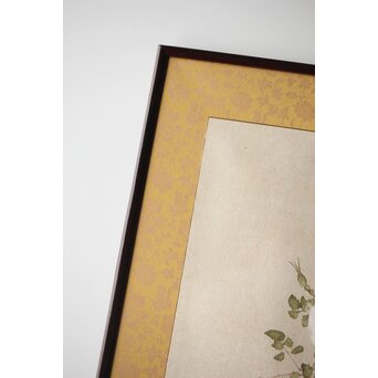 六人部暉峰【薔薇】額装　Z400 