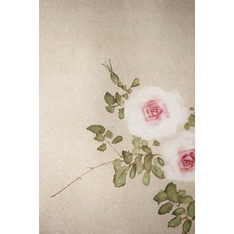 六人部暉峰【薔薇】額装　Z400 