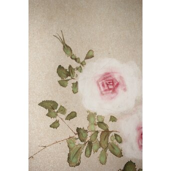 六人部暉峰【薔薇】額装　Z400 