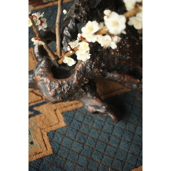 天然木/自然木 根木 花生見立　X404 