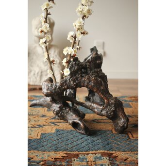 天然木/自然木 根木 花生見立　X404 