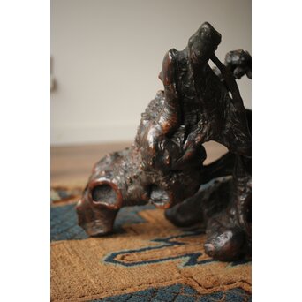 天然木/自然木 根木 花生見立　X404 