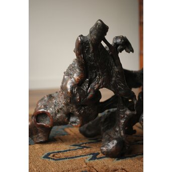 天然木/自然木 根木 花生見立　X404 