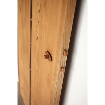 葉ガラスの雪隠戸　GD0167 カンヌキ鍵　使えます