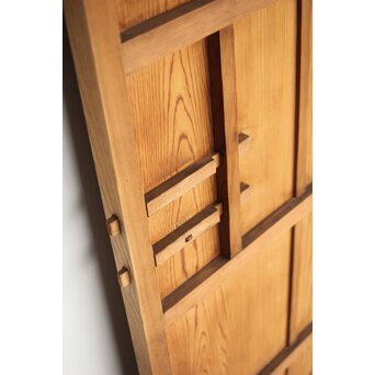 葉ガラスの雪隠戸　GD0167 裏からカギがかけられます