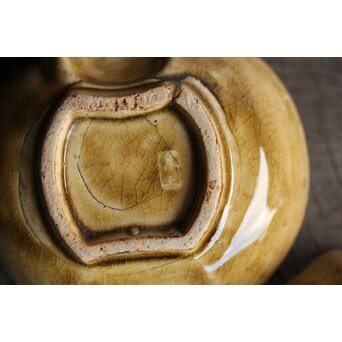 萬古焼 ふくら雀 小皿五客　P395 