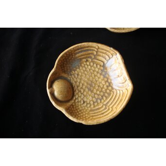 萬古焼 ふくら雀 小皿五客　P395 