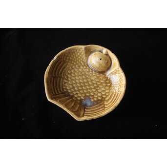 萬古焼 ふくら雀 小皿五客　P395 