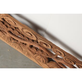 欅彫 松竹梅木彫欄間　R0291 