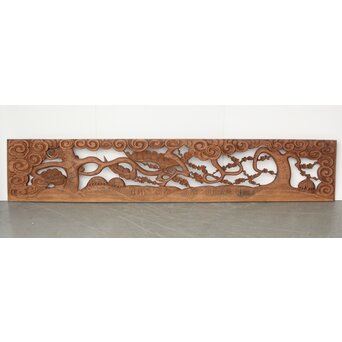 欅彫 松竹梅木彫欄間　R0291 B面　両面彫です