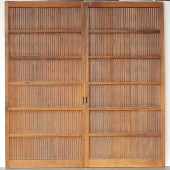 平格子戸 2枚1組　L1081 ウラ面