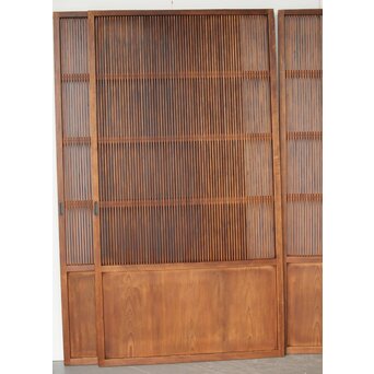 岐阜系 腰高細格子建具 3枚1組　L1083 