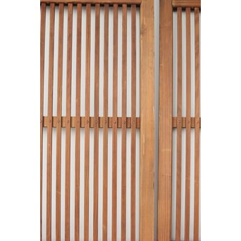 2分割 クリアガラス格子戸 2枚1組　L1085 